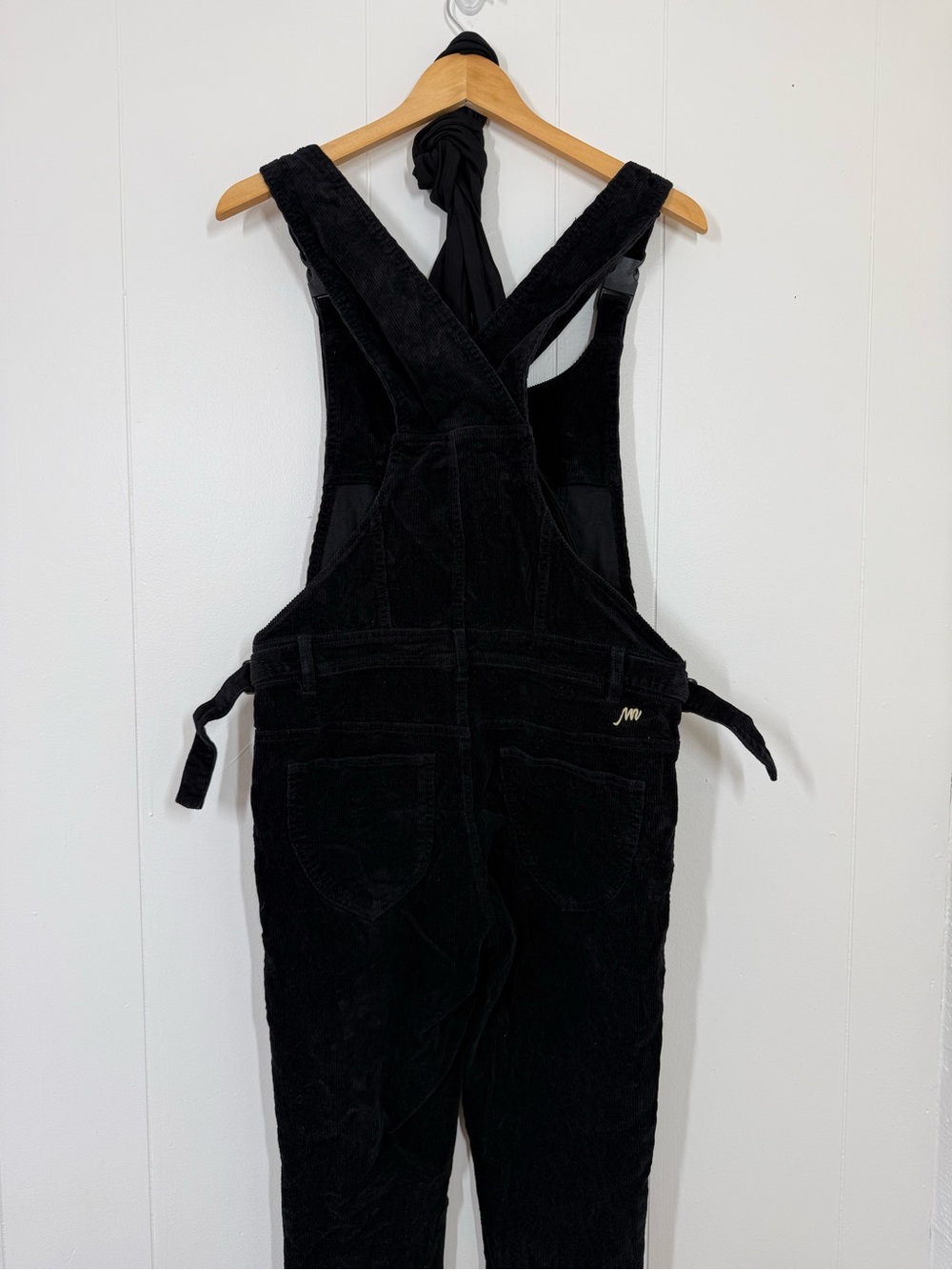 NEW The Mumsie Easy Rider Black Corduroy Overalls - Picture 6 of 9